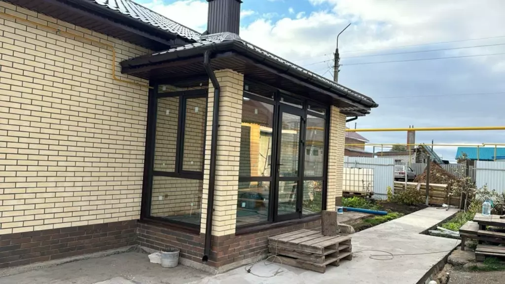 Остекление коттеджа в поселке Калмаш, Тукаевский район